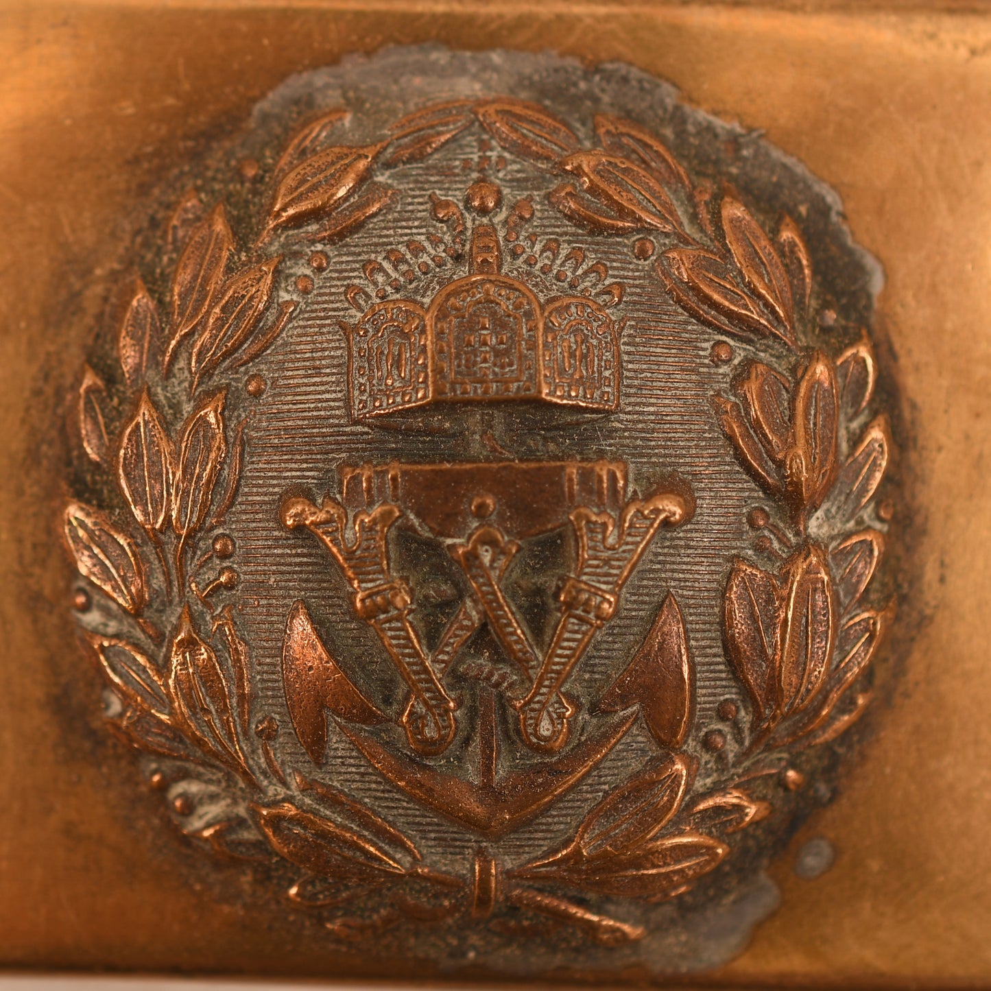 GERMAN WWI IMPERIAL NAVAL OFFICERS SMALL SIZE BELT BUCKLE