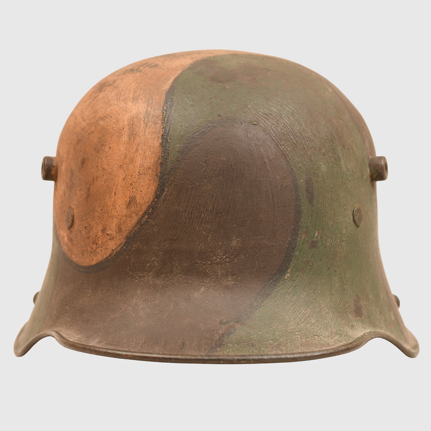 GERMAN WWI CAMOUFLAGE TRENCH HELMET M16