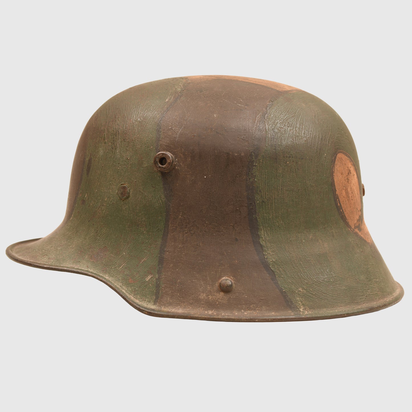 GERMAN WWI CAMOUFLAGE TRENCH HELMET M16