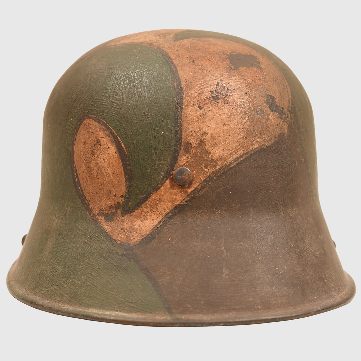 GERMAN WWI CAMOUFLAGE TRENCH HELMET M16