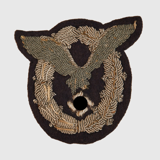 German WWII Luftwaffe Pilot’s Badge in Bullion Wire
