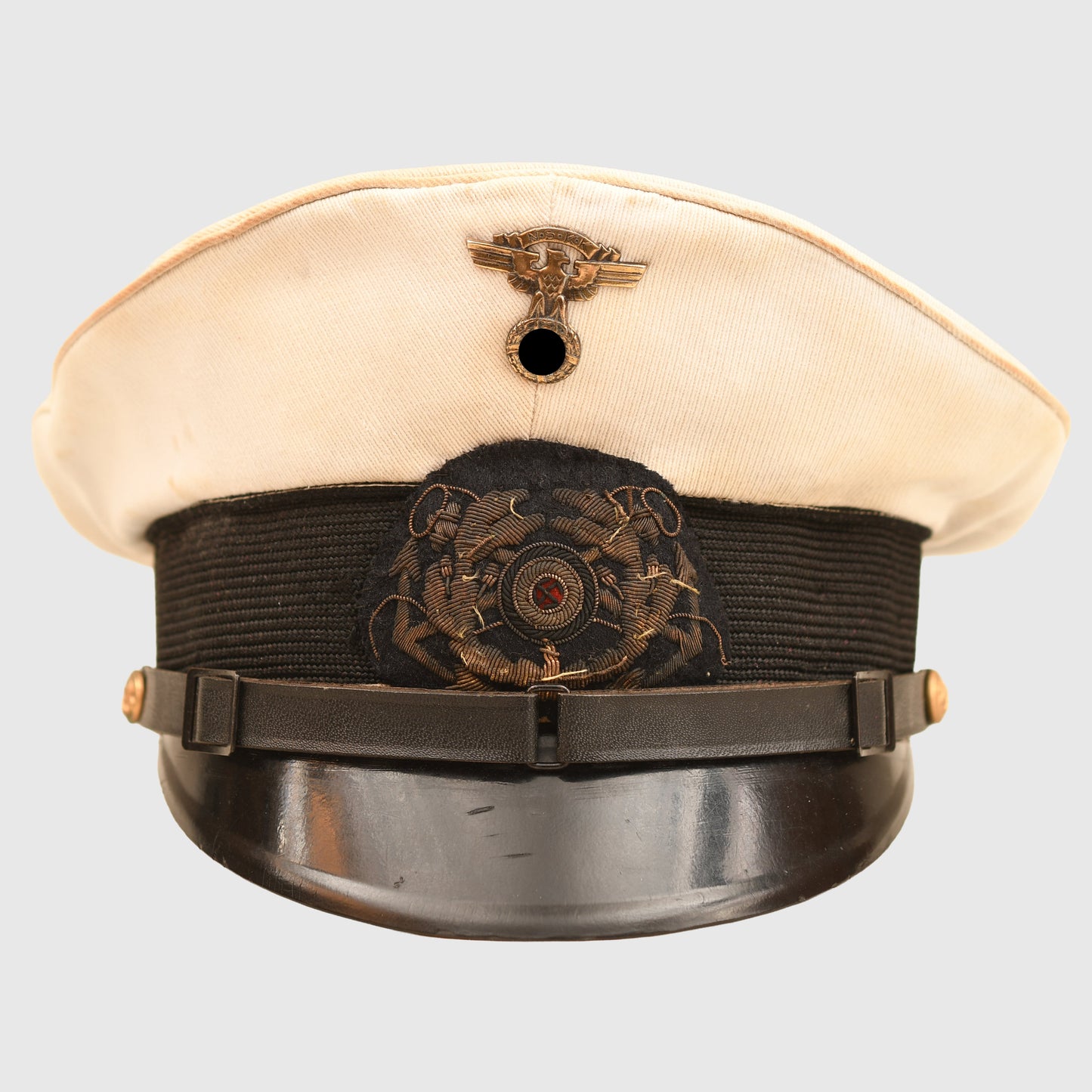 German WWII NSKK Marine White Top Visor Cap