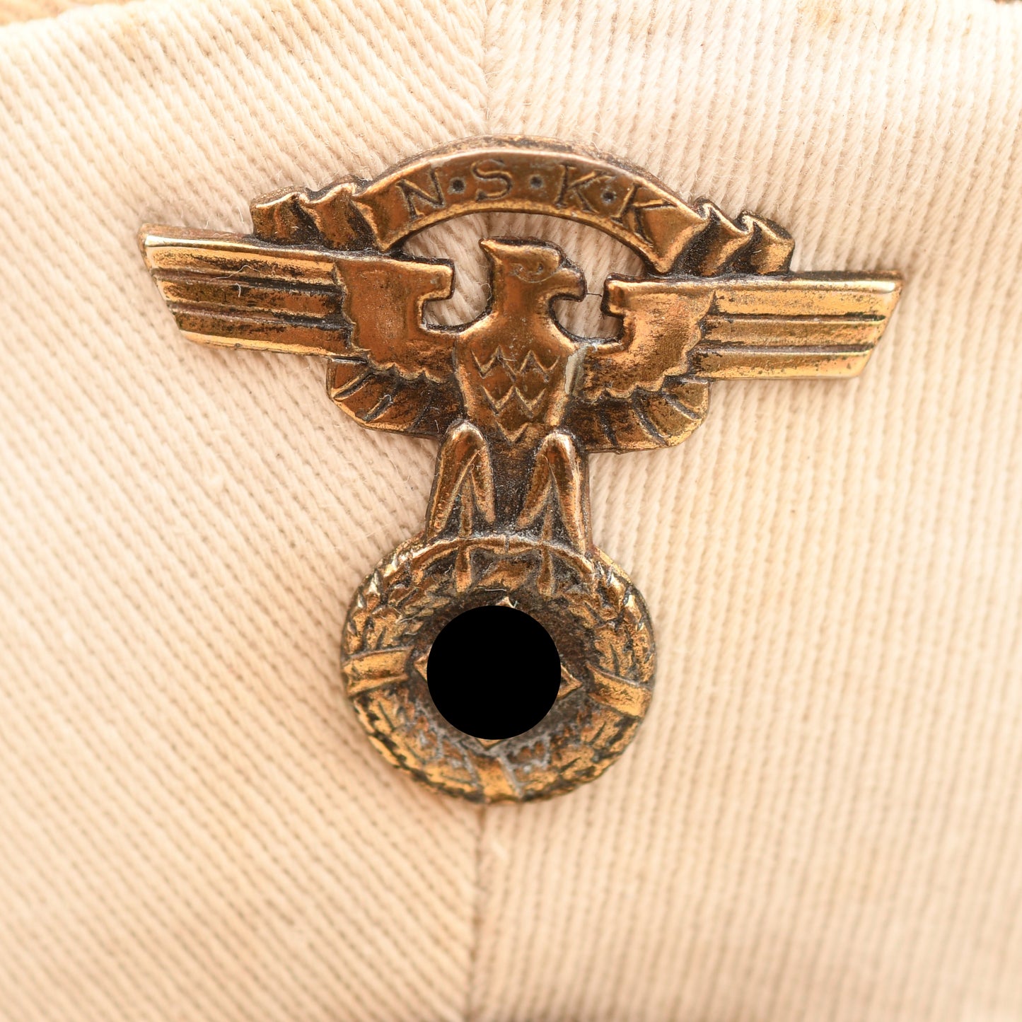 German WWII NSKK Marine White Top Visor Cap