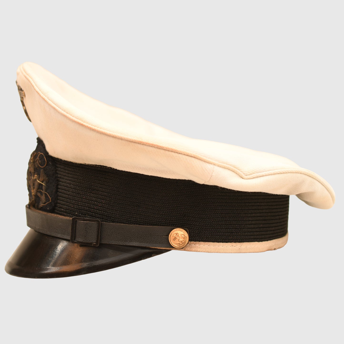 German WWII NSKK Marine White Top Visor Cap