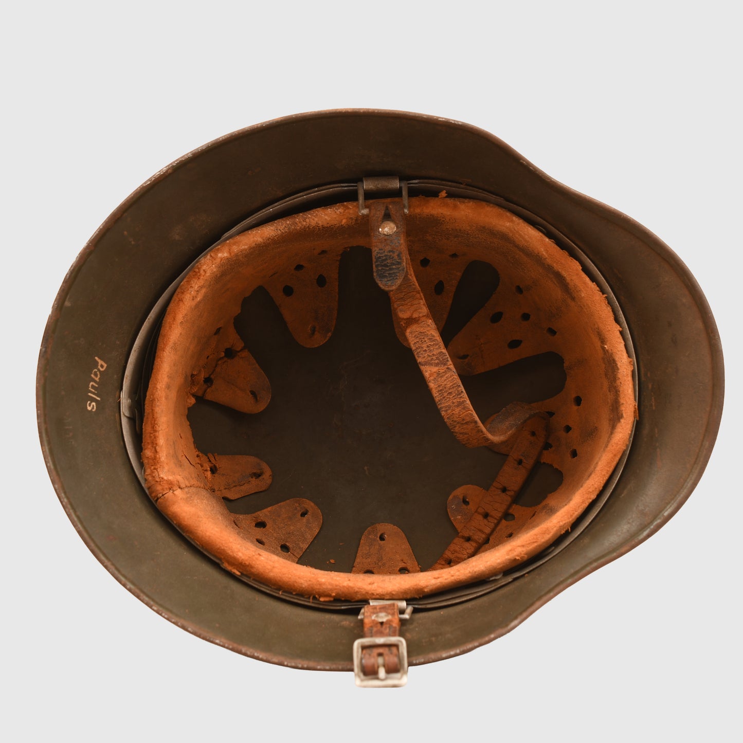 GERMAN WWII POLICE DOUBLE DECAL HELMET