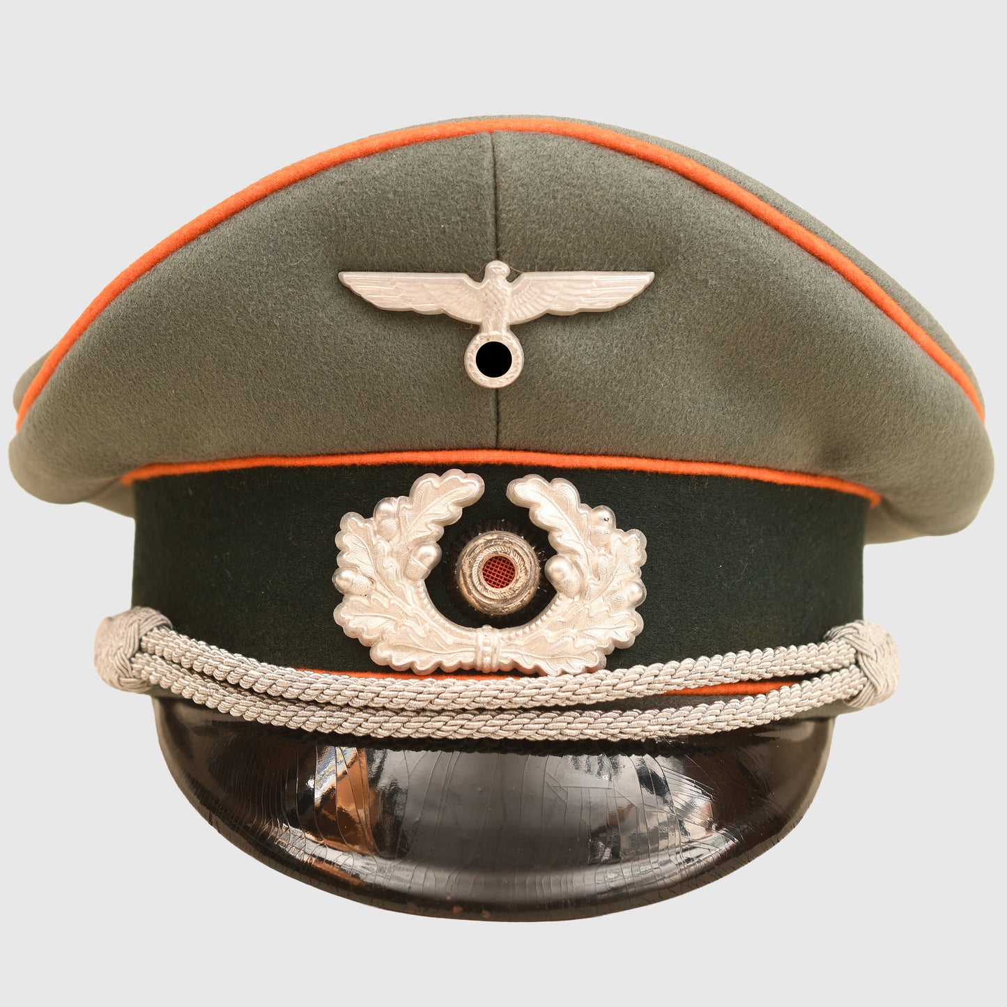 German WWII Army Field Police / Recruiting District Officer's Visor Cap
