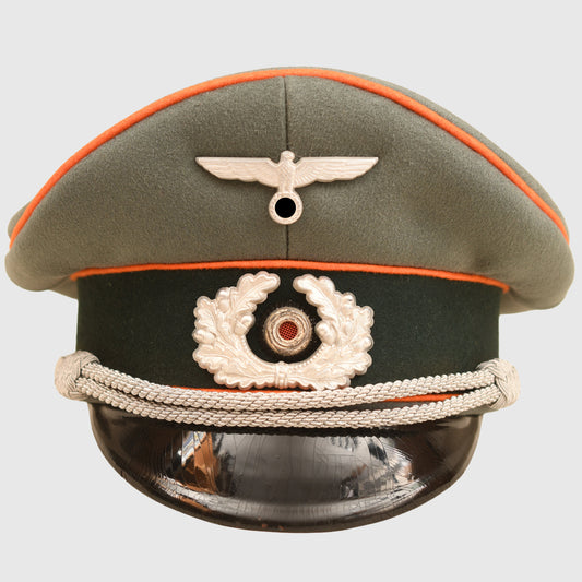 German WWII Army Field Police / Recruiting District Officer's Visor Cap