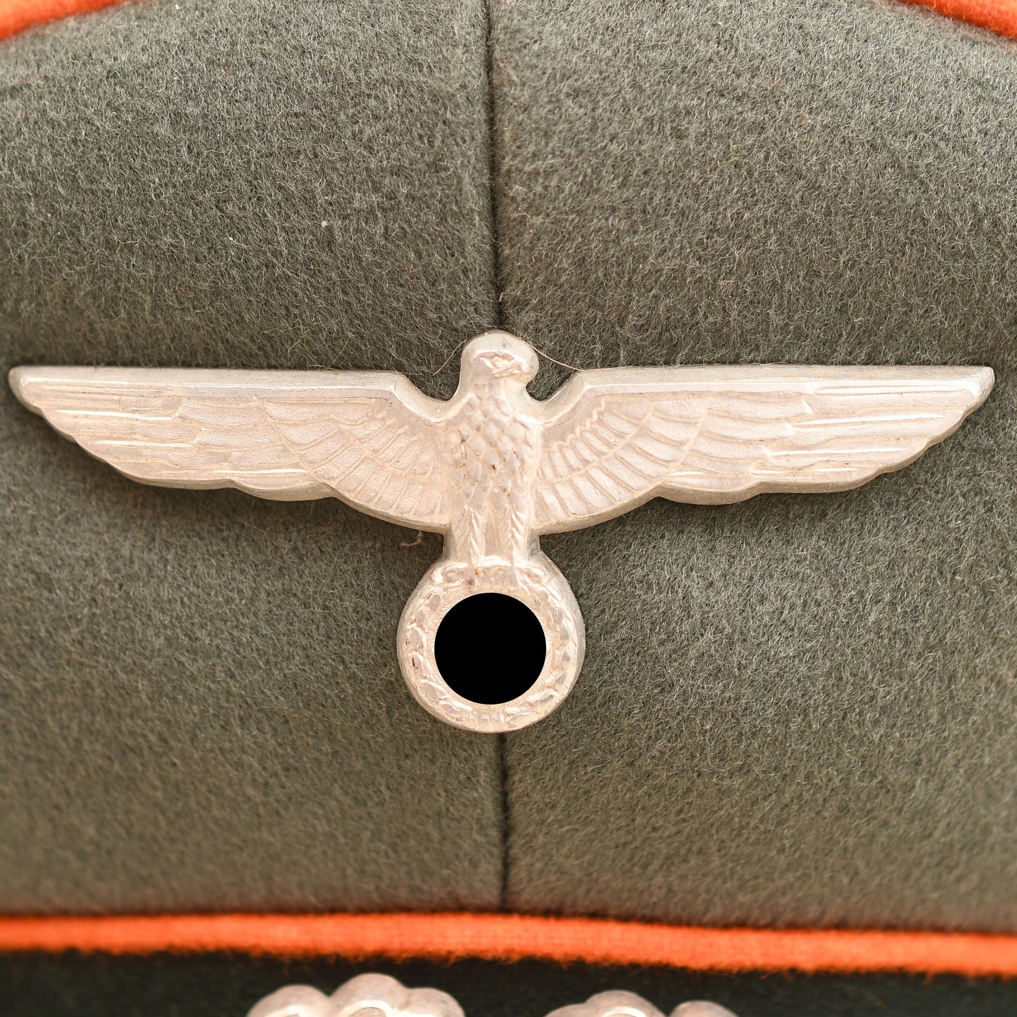 German WWII Army Field Police / Recruiting District Officer's Visor Cap