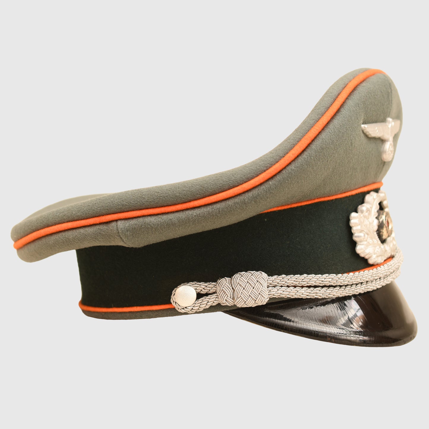 German WWII Army Field Police / Recruiting District Officer's Visor Cap