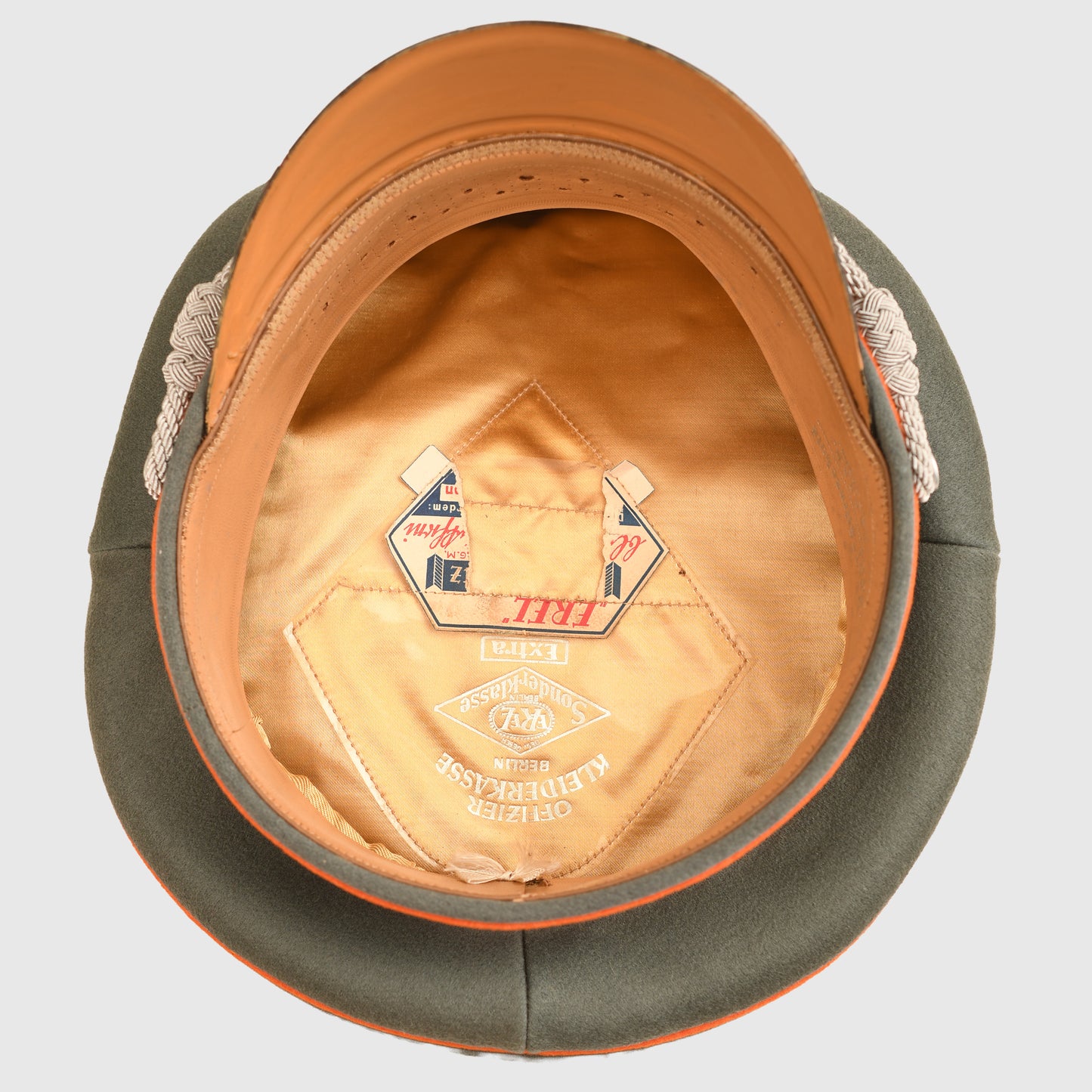 German WWII Army Field Police / Recruiting District Officer's Visor Cap