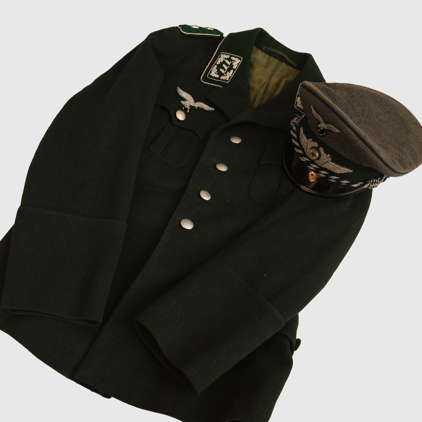 German WWII Luftwaffe Forestry Service Tunic and Cap