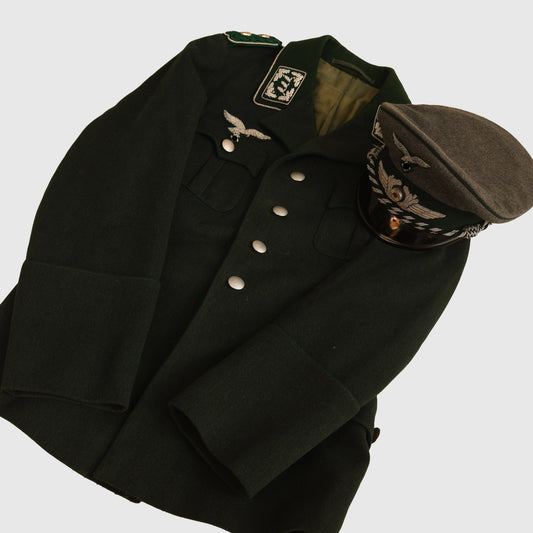 German WWII Luftwaffe Forestry Service Tunic and Cap
