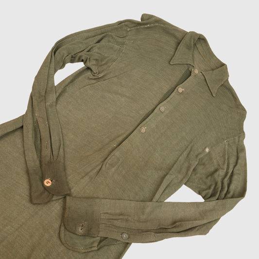GERMAN WWII WAFFLE WEAVE COMBAT SHIRT