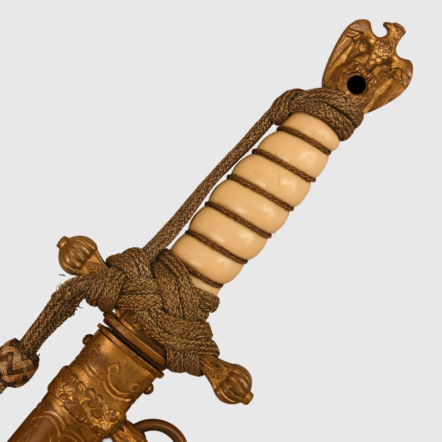 German WWII Kriegsmarine Officers Display Piece To A German Cross In Gold And U-Boat Officer