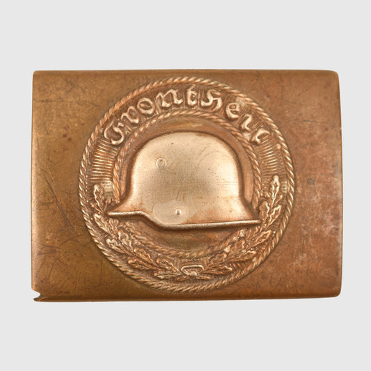 GERMAN WWII STALHELM BUCKLE