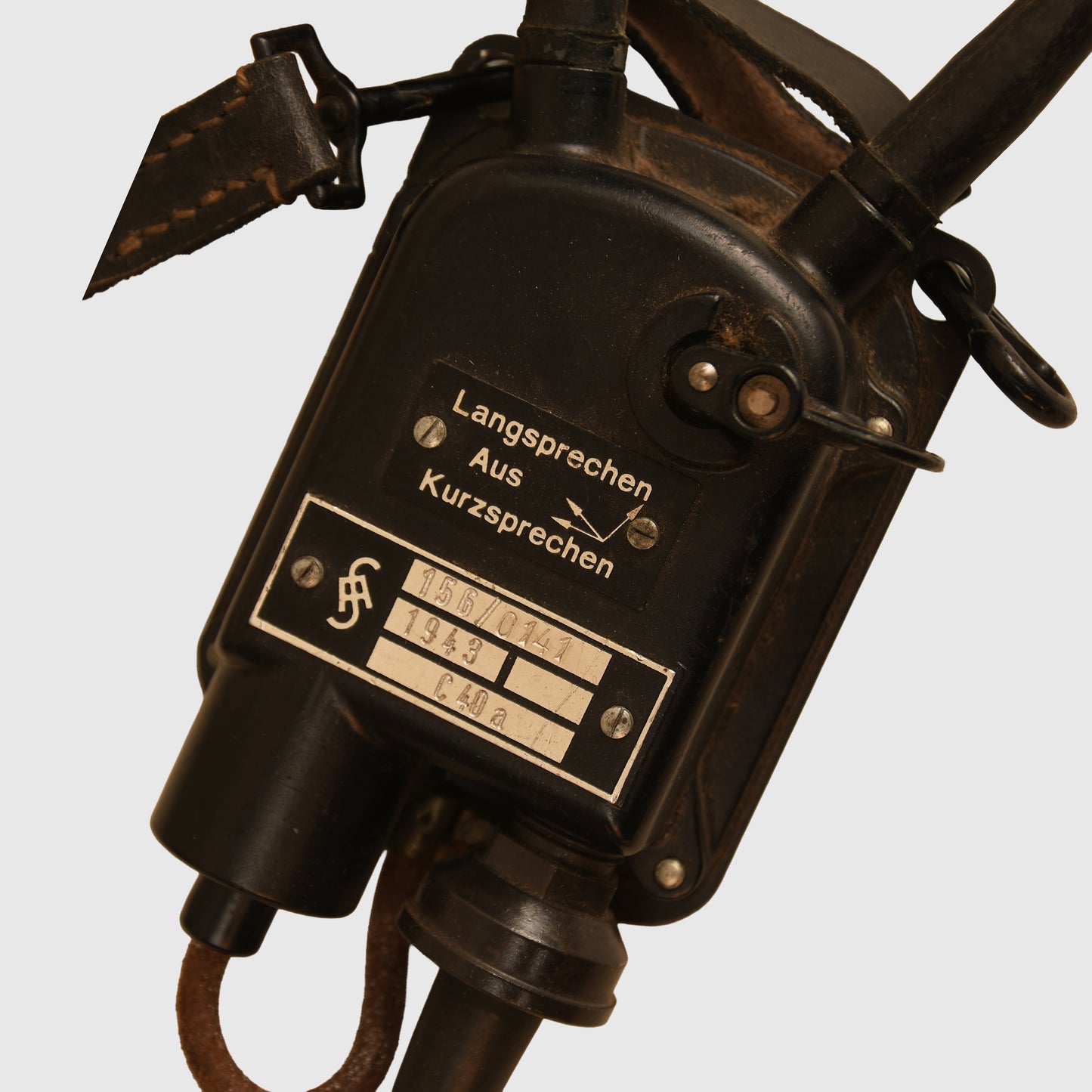 German WWII Waffen SS Marked Bunker Communication Set