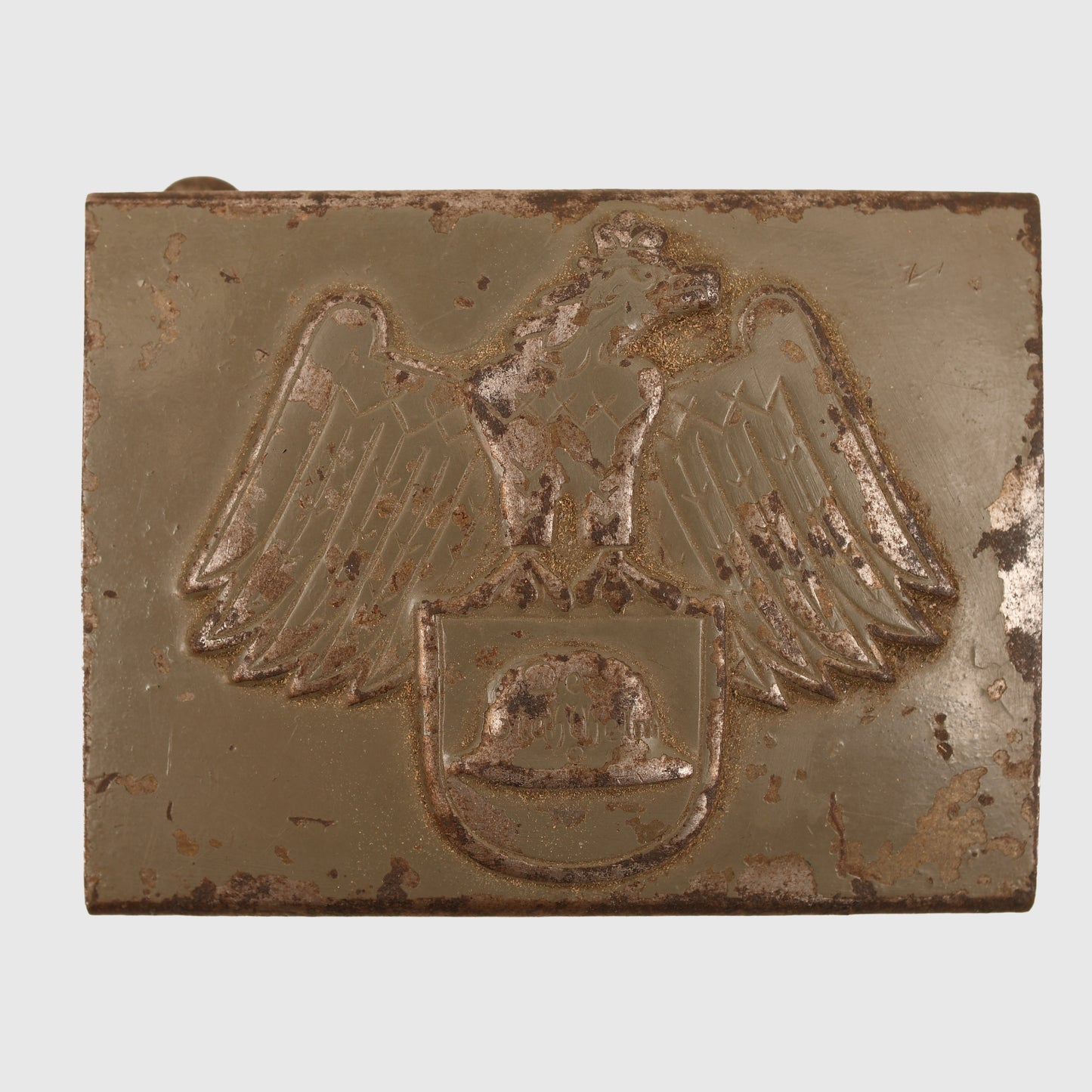 GERMAN WWII STALHELM ORGANISATION BELT BUCKLE