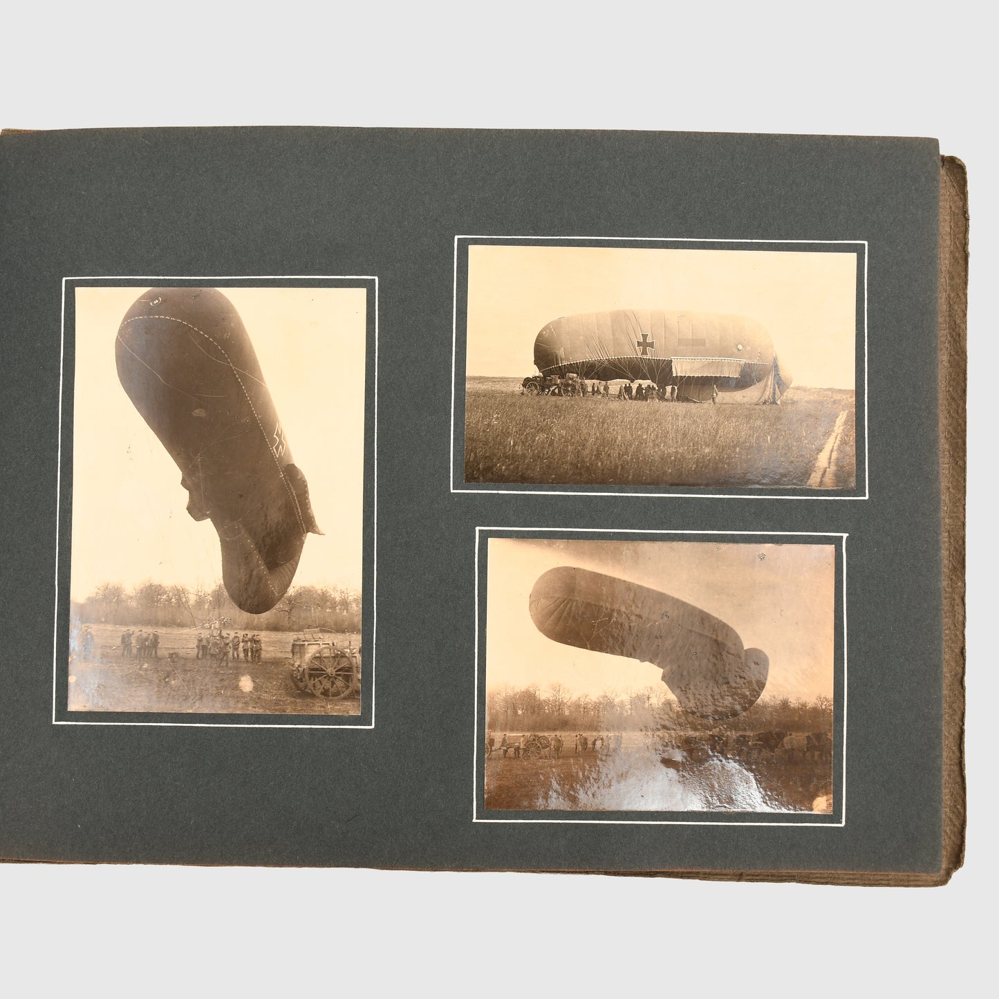 GERMAN WWI BALLOON UNIT PHOTOGRAPH ALBUM AND ACCOMPANYING PAPERWORK