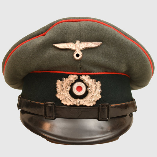 German WWII Artillery Army NCOs Large Size Visor Cap