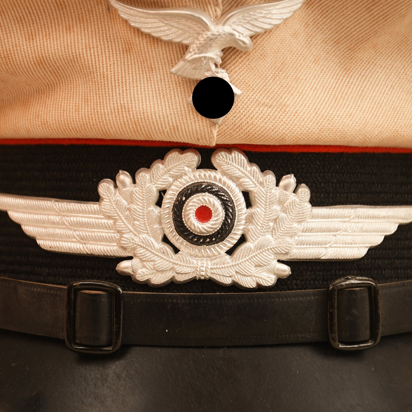 German WWII Luftwaffe Flak NCO White Top Cap