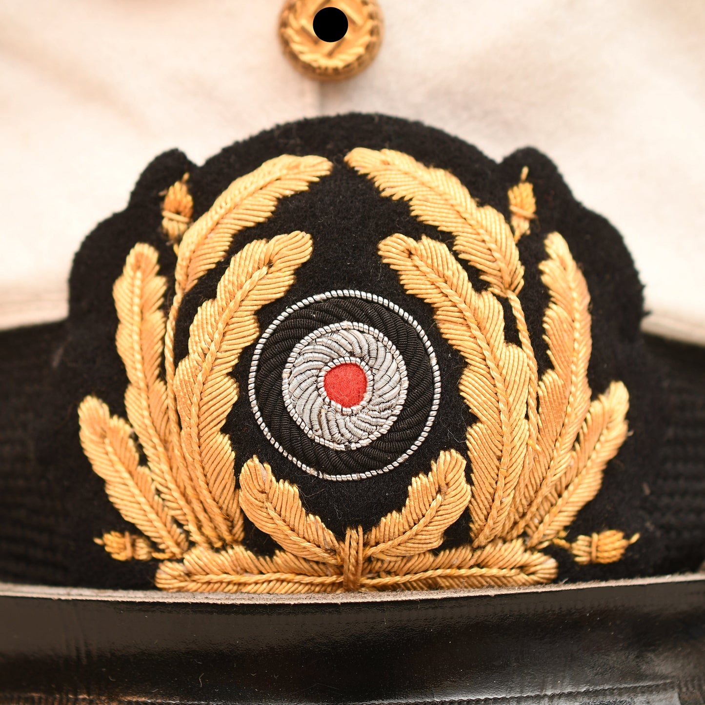 German WWII Kriegsmarine Senior NCO White Top Visor Cap