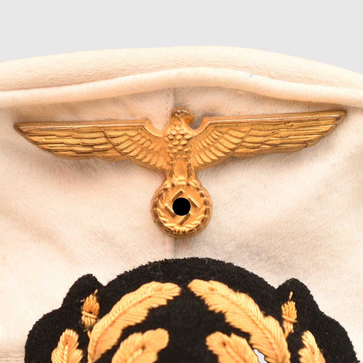 German WWII Kriegsmarine Senior NCO White Top Visor Cap