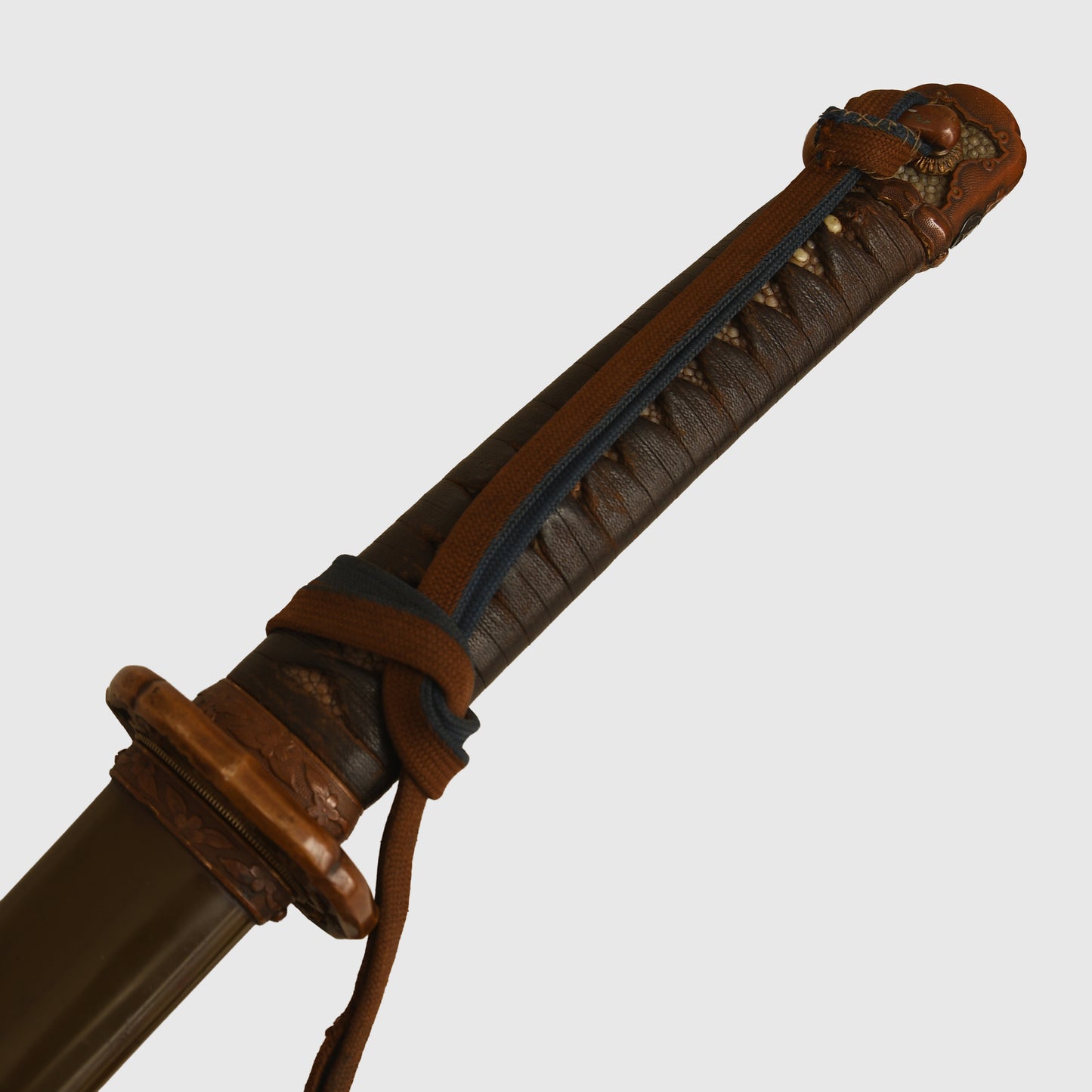 Japanese Officers Display Piece With Family Mon