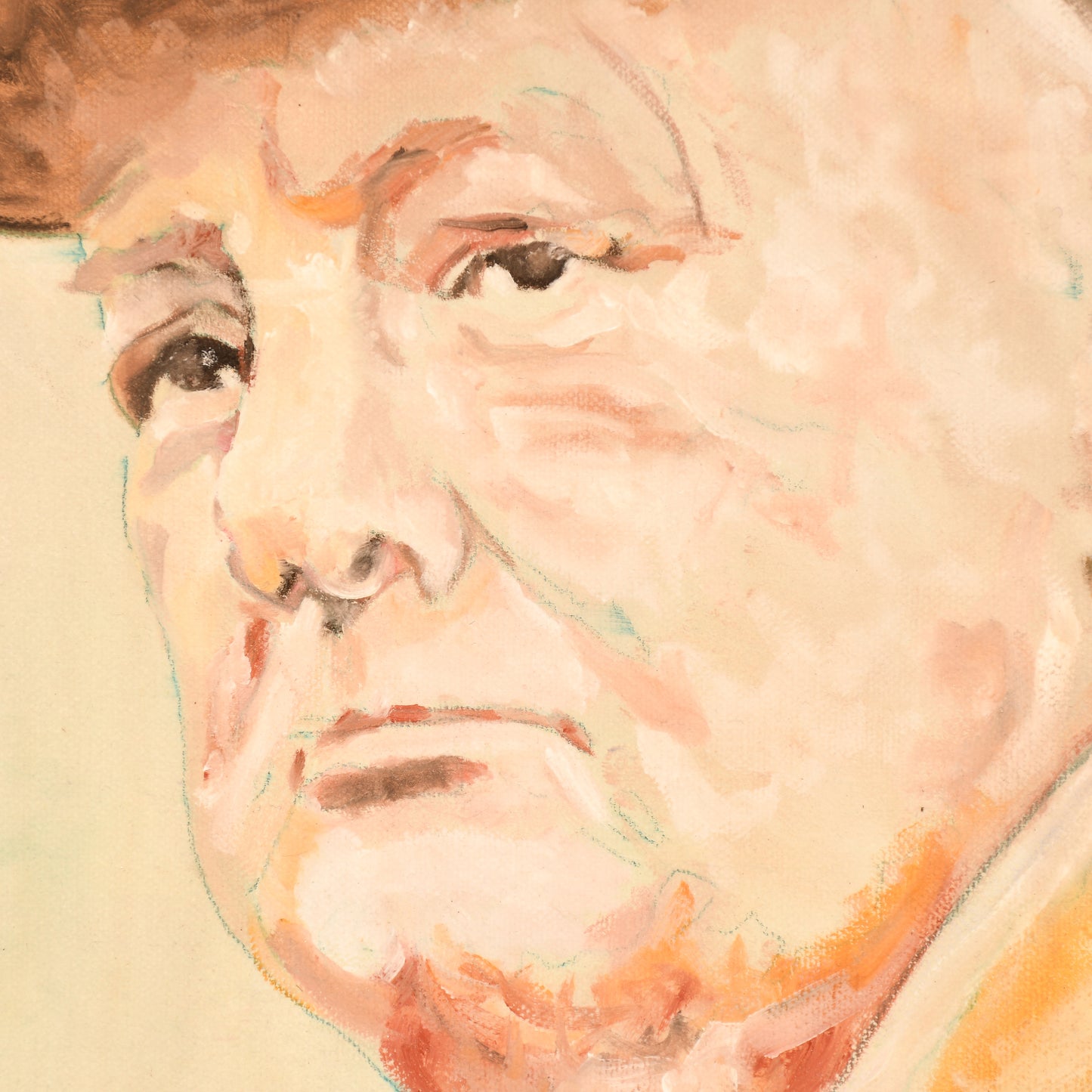 BRITISH WWII WINSTON CHURCHILL OIL PAINTING