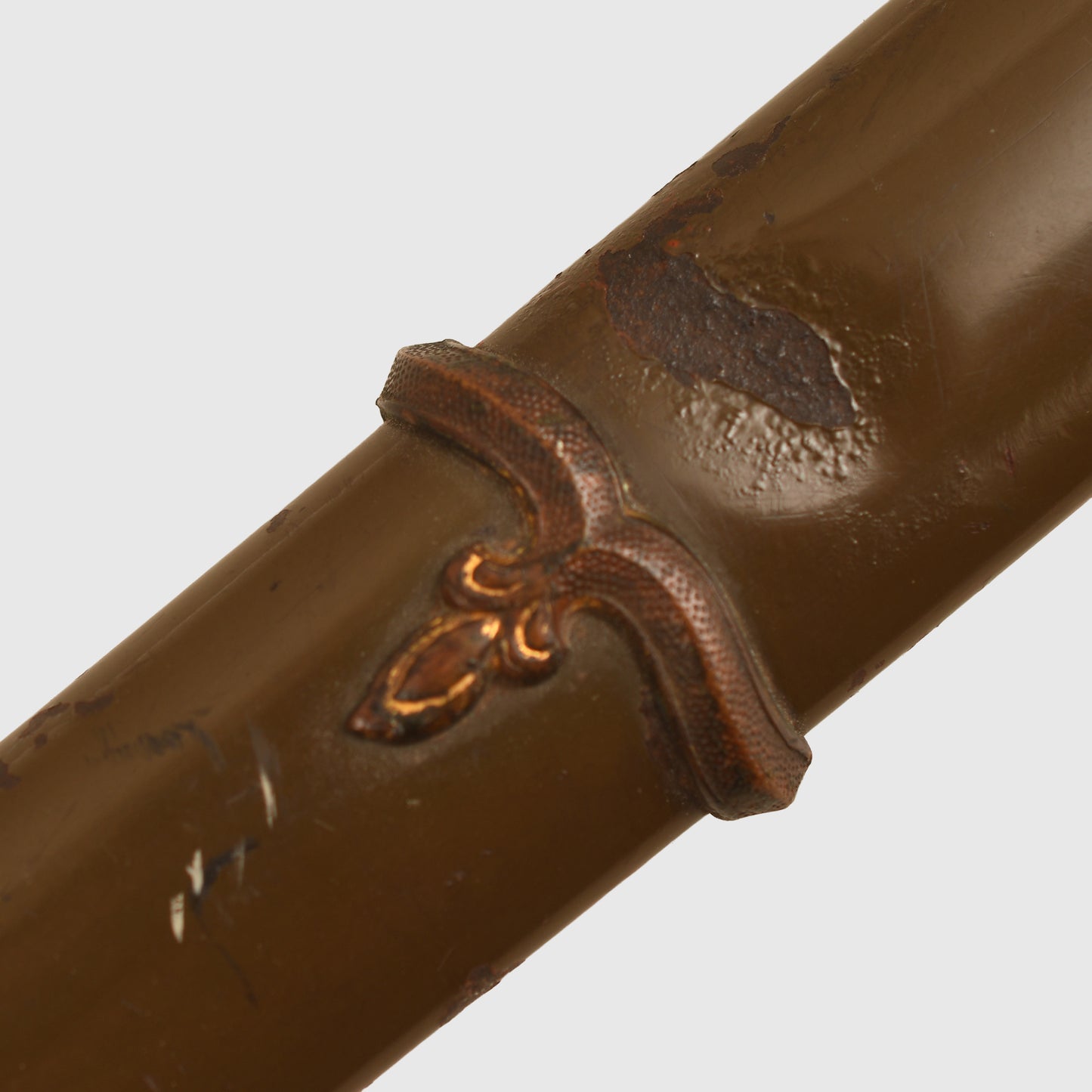 Japanese Officers Display Piece With Family Mon