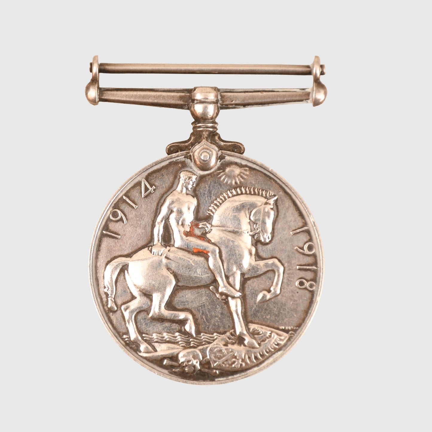 BRITISH WWI A BRITISH WAR MEDAL TO A RUSSIAN IMMIGRANT