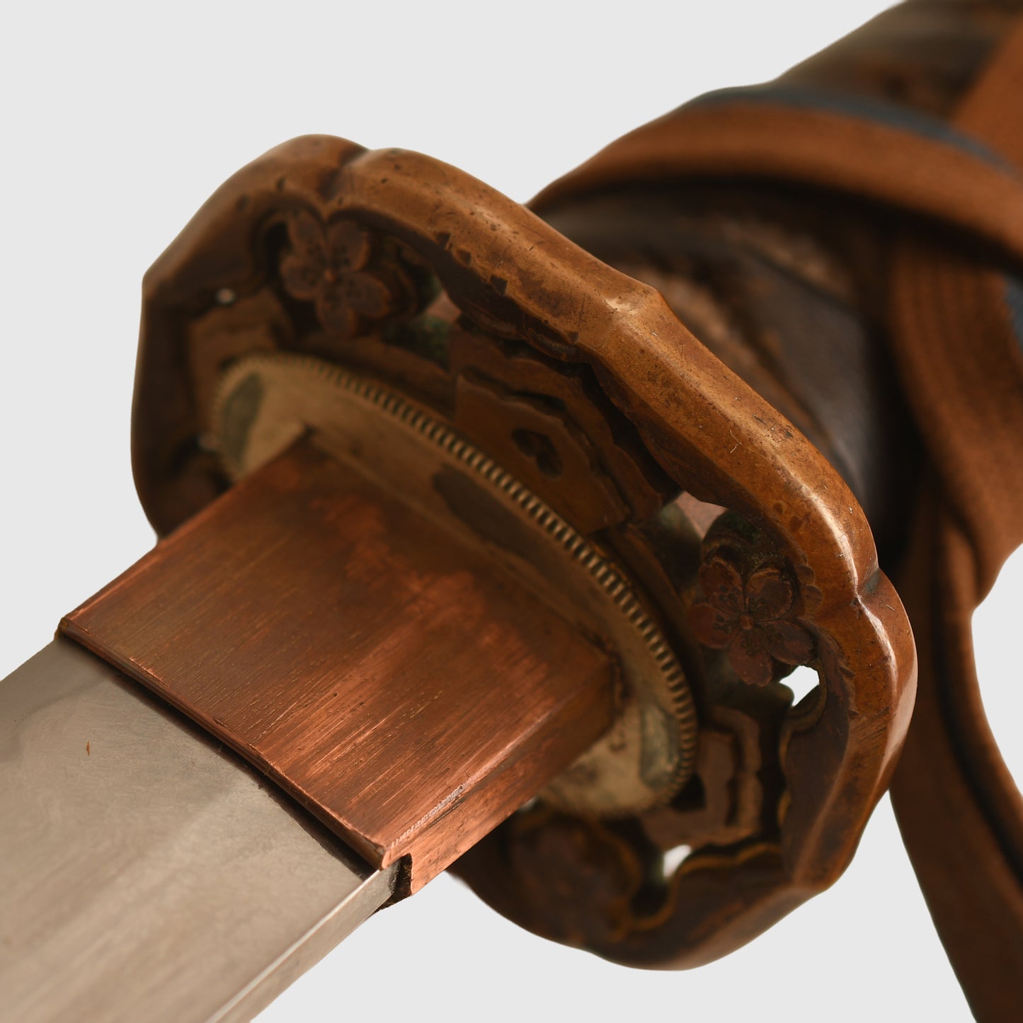 Japanese Officers Display Piece With Family Mon