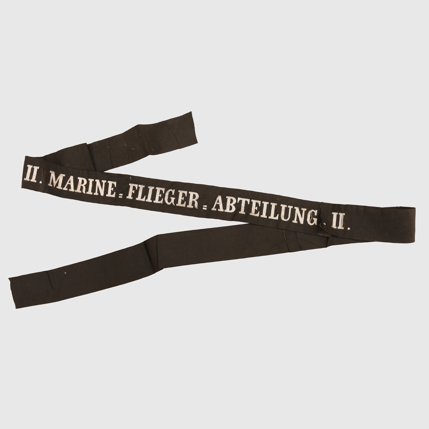GERMAN WWI MARINE FLIEGER ABTEILUNG 2 CAP TALLY
