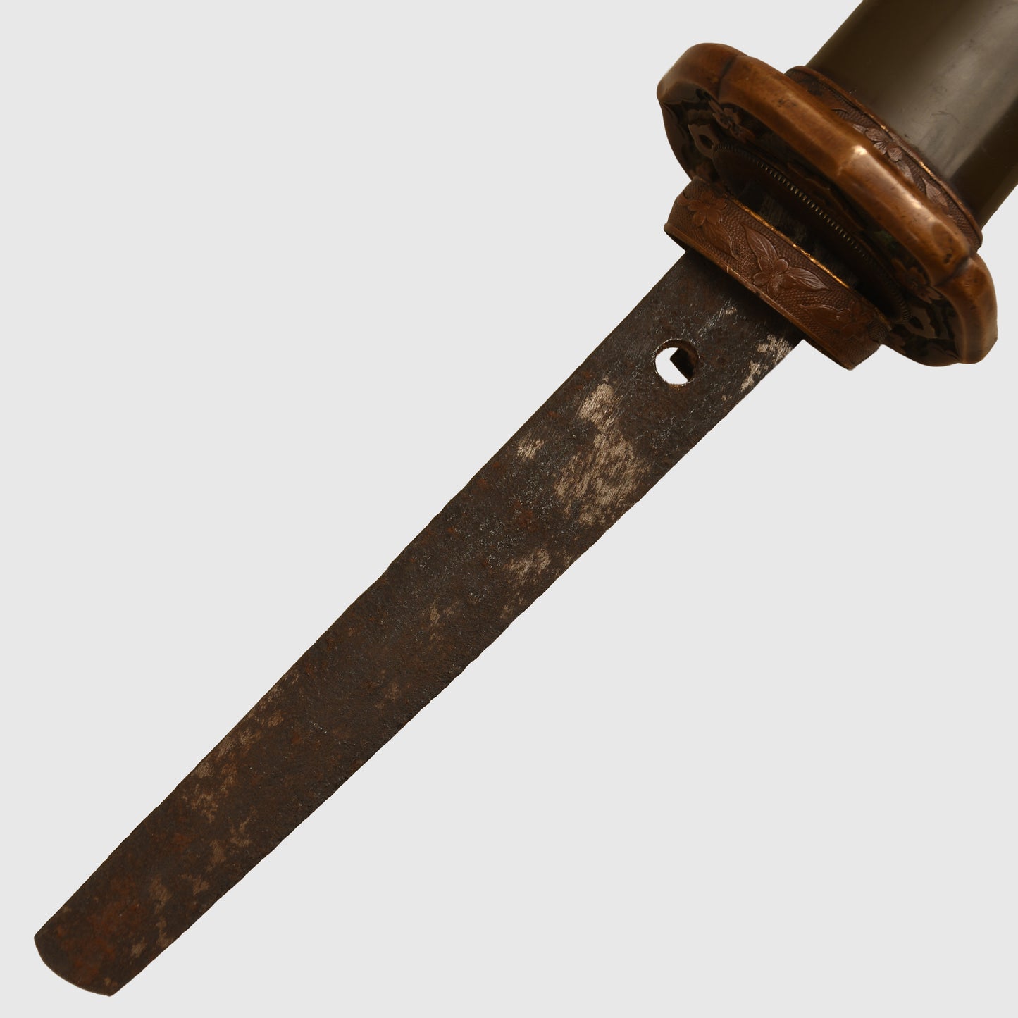 Japanese Officers Display Piece With Family Mon