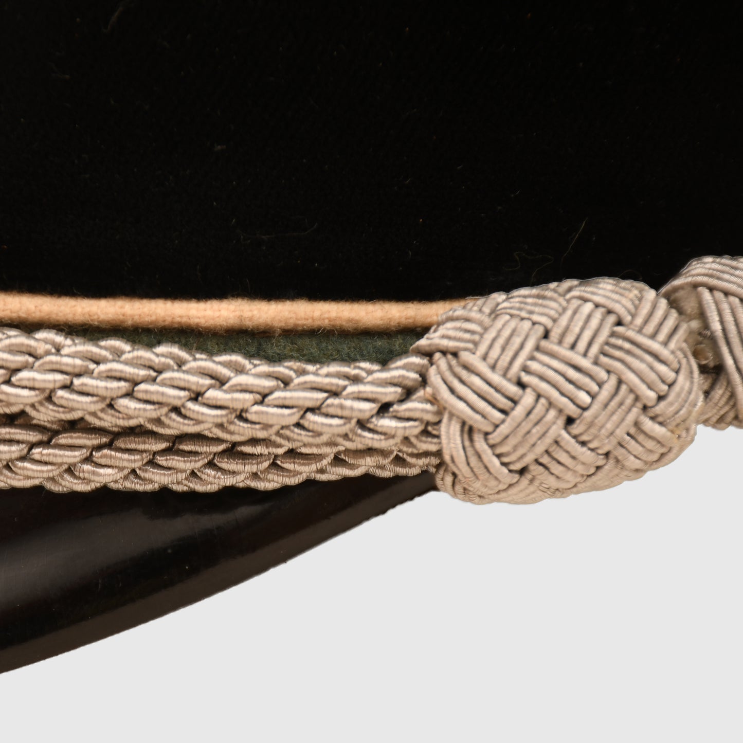 GERMAN WWII WAFFEN SS VISOR CAP OFFICERS