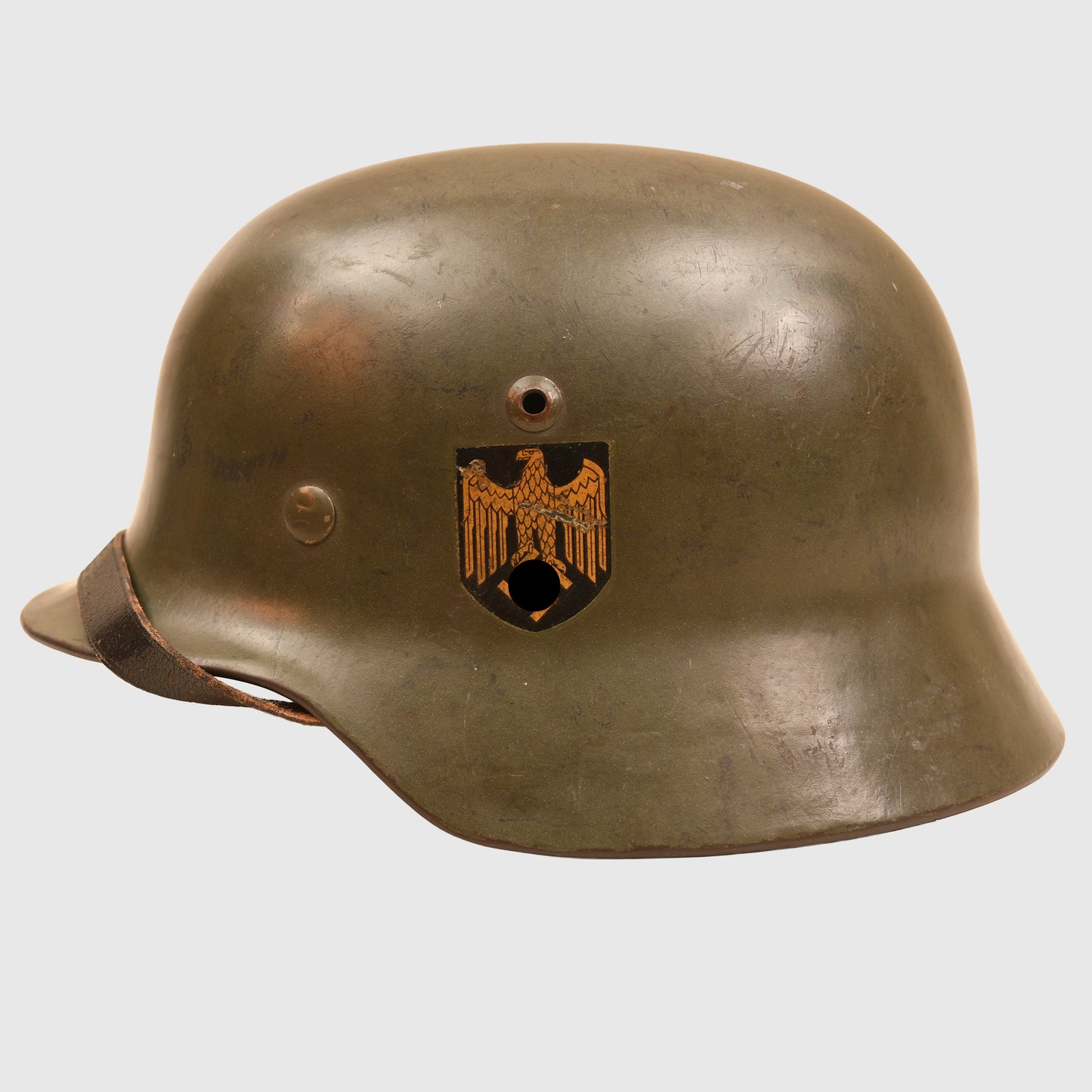 GERMAN WWII KRIEGSMARINE M35 DOUBLE DECAL HELMET