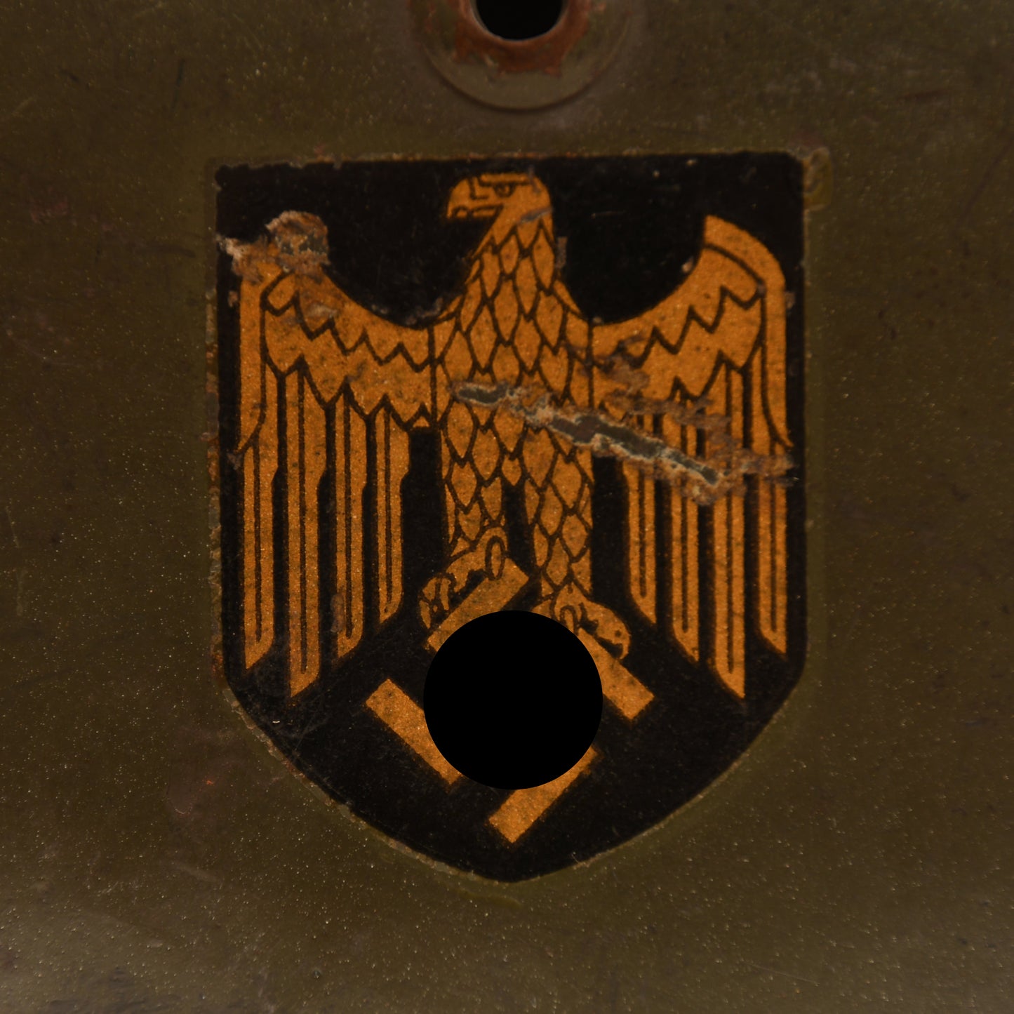 GERMAN WWII KRIEGSMARINE M35 DOUBLE DECAL HELMET