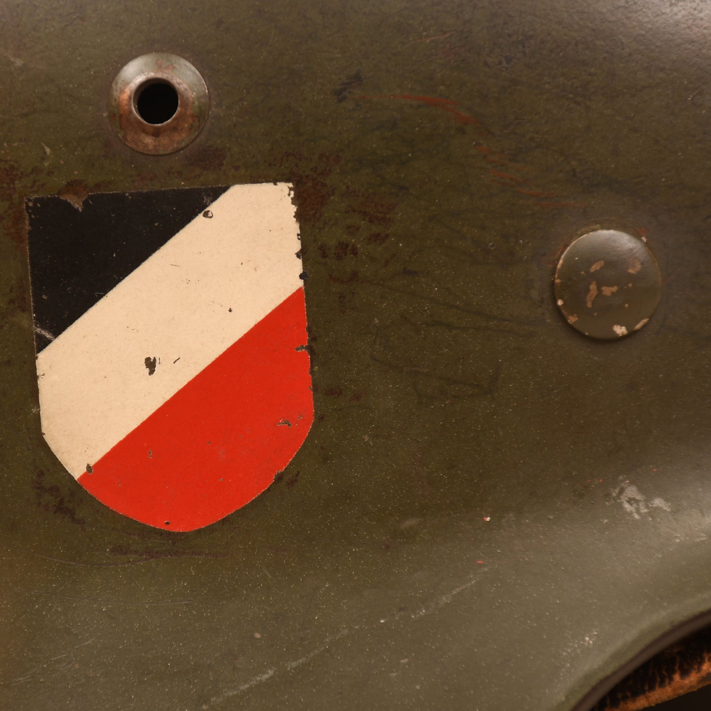 GERMAN WWII KRIEGSMARINE M35 DOUBLE DECAL HELMET