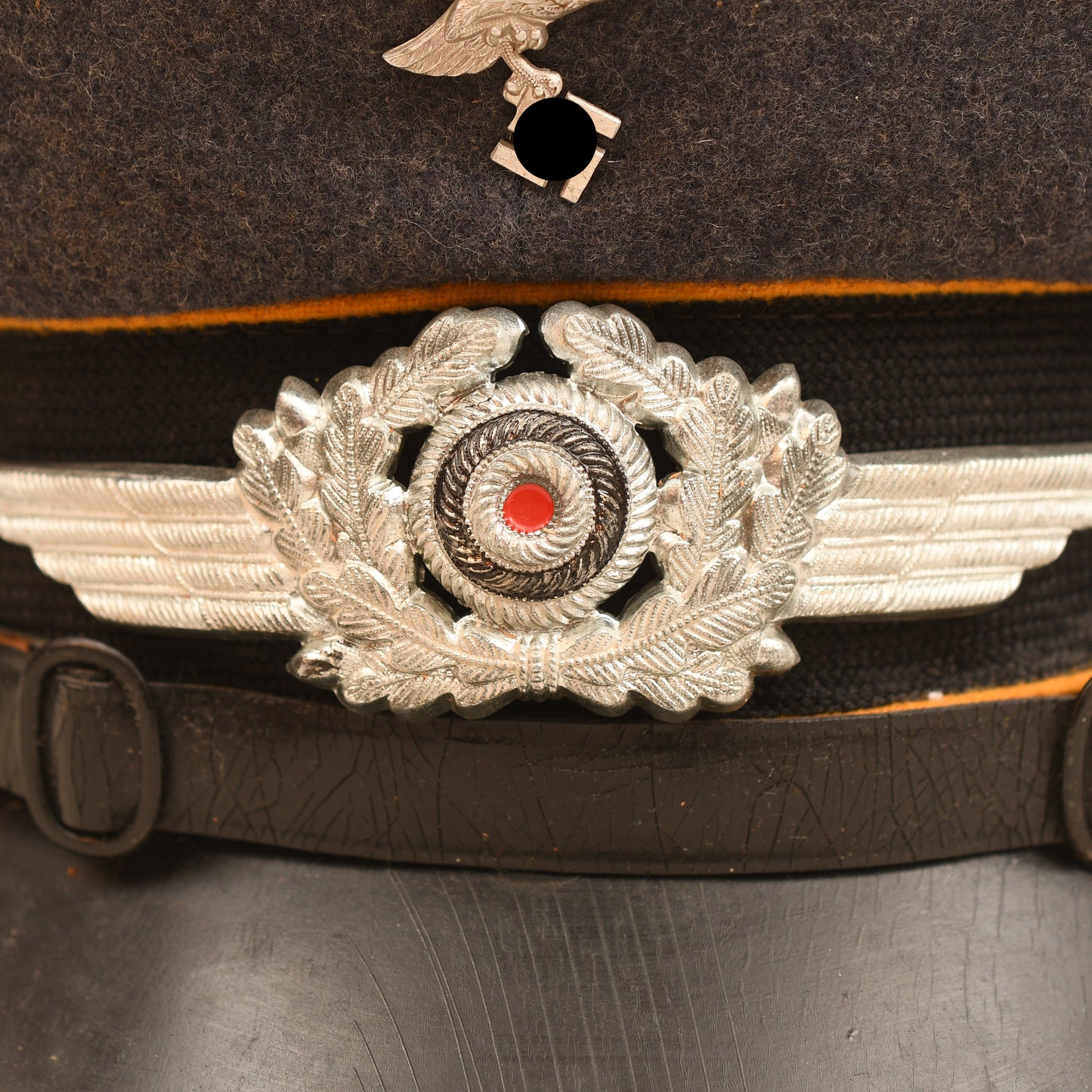 GERMAN WWII LUFTWAFFE NCO OR MAN’S VISOR FLIGHT CAP
