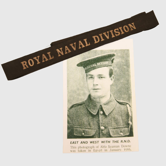 BRITISH WWI ROYAL NAVAL DIVISION CAP TALLY
