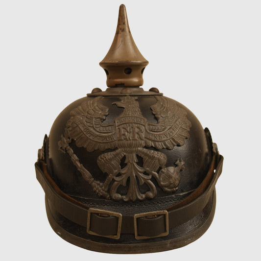 German WWI Prussian Enlisted Mans Field Grey Pickelhaube