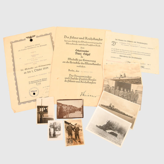 GERMAN WWII GRAF SPEE SAILORS DOCUMENTS