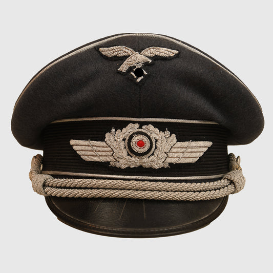 German WWII Luftwaffe Officer’s Visor Cap