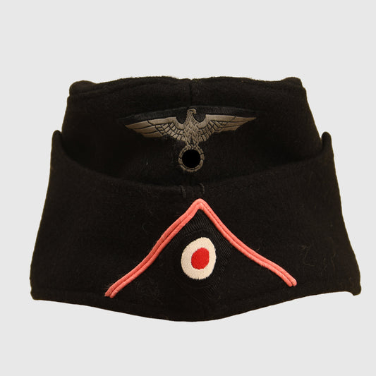 German WWII Black Panzer Enlisted Mans Overseas Cap