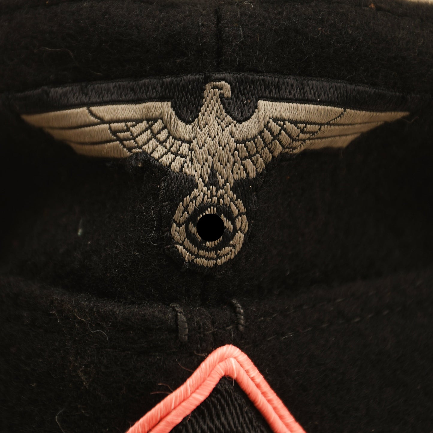 German WWII Black Panzer Enlisted Mans Overseas Cap