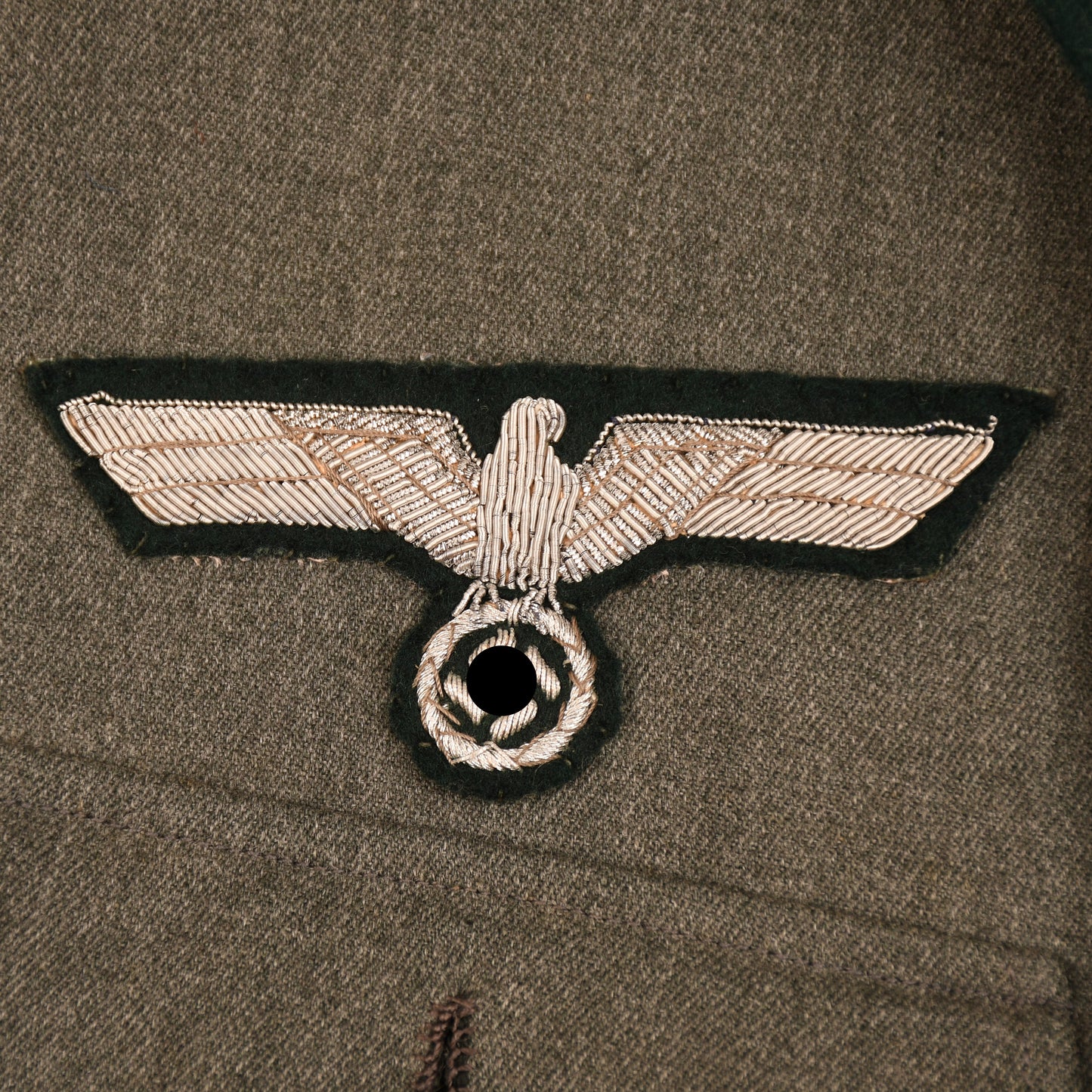 GERMAN WWII INFANTRY OBERLEUTNANT COMBAT TUNIC WITH KRIM SHIELD