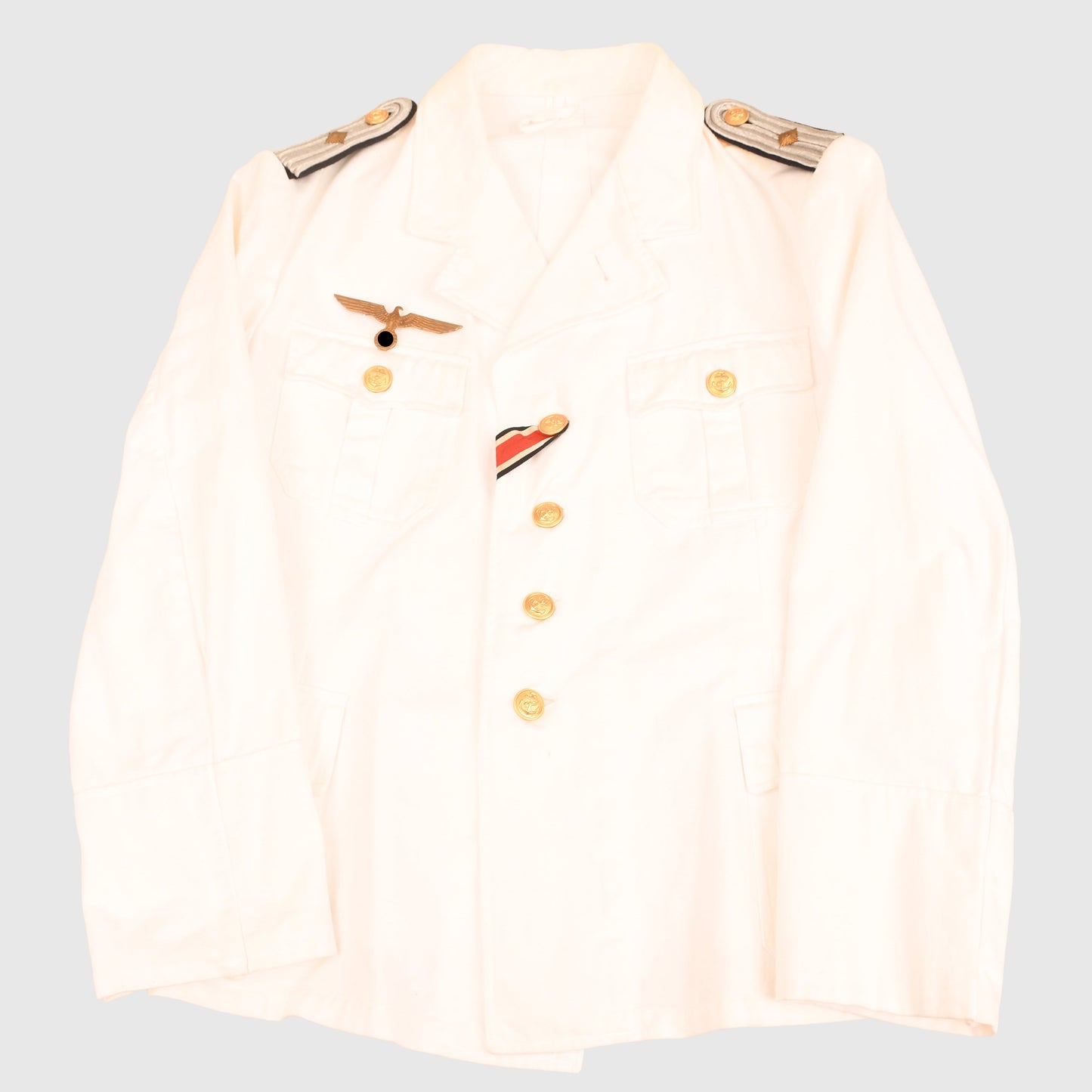 GERMAN WWII KRIEGSMARINE OBERLEUTNANT ZUR SEE COMPLETE WHITE SUMMER UNIFORM