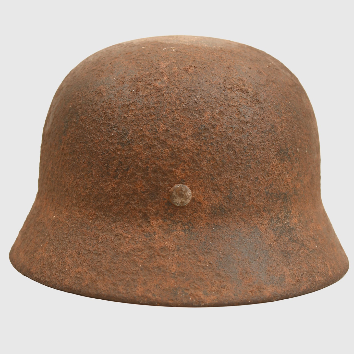 GERMAN WWII RELIC DOUBLE DECAL M35 SS HELMET AND RELIC BUCKLE
