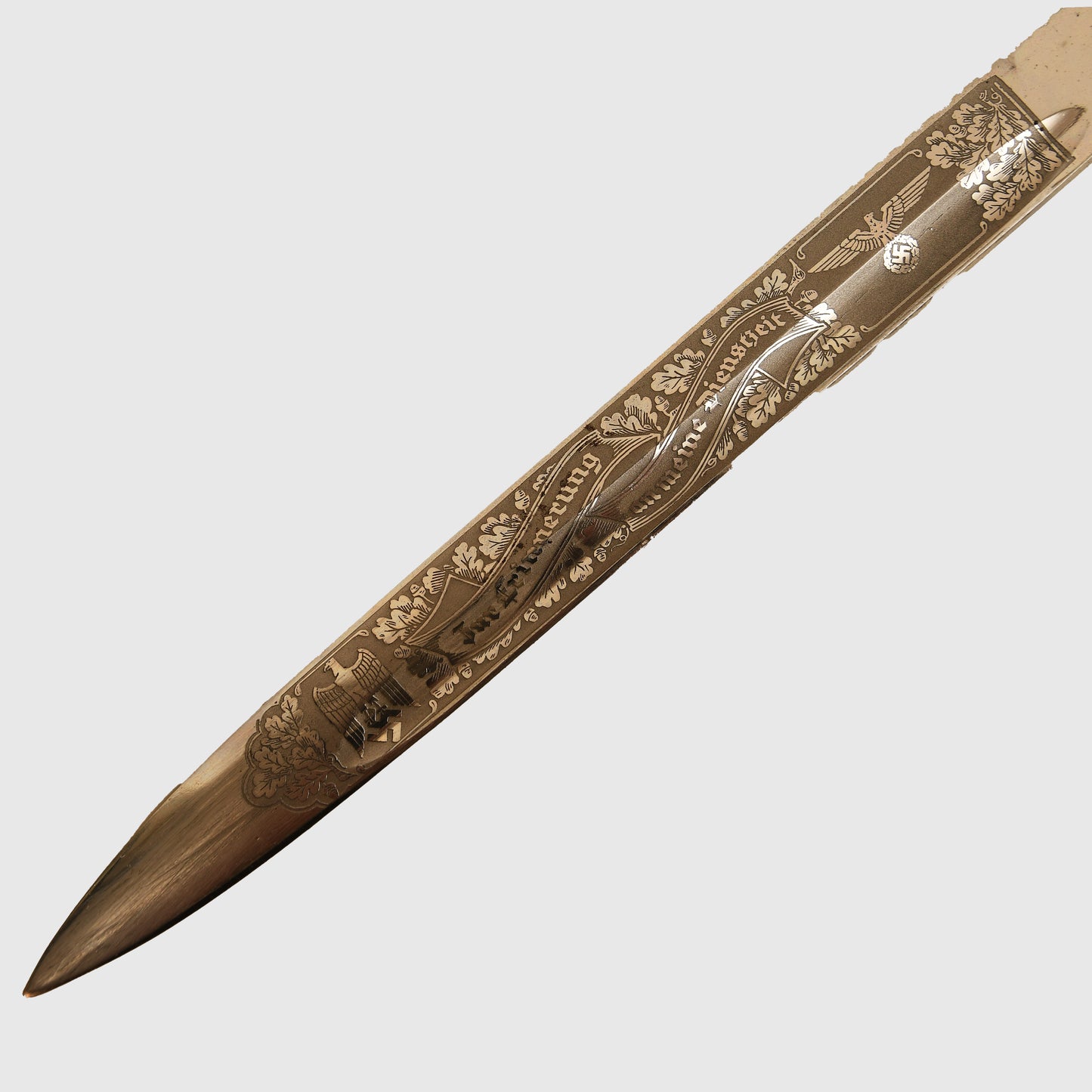 German WWII Army Etched Parade Display Piece