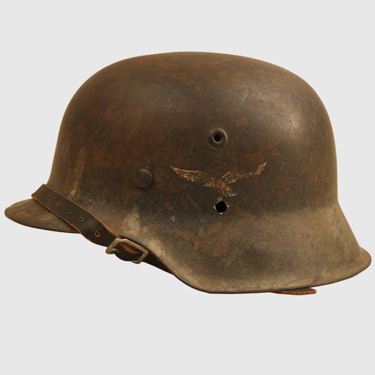 German WWII Luftwaffe Camouflage M42 Helmet