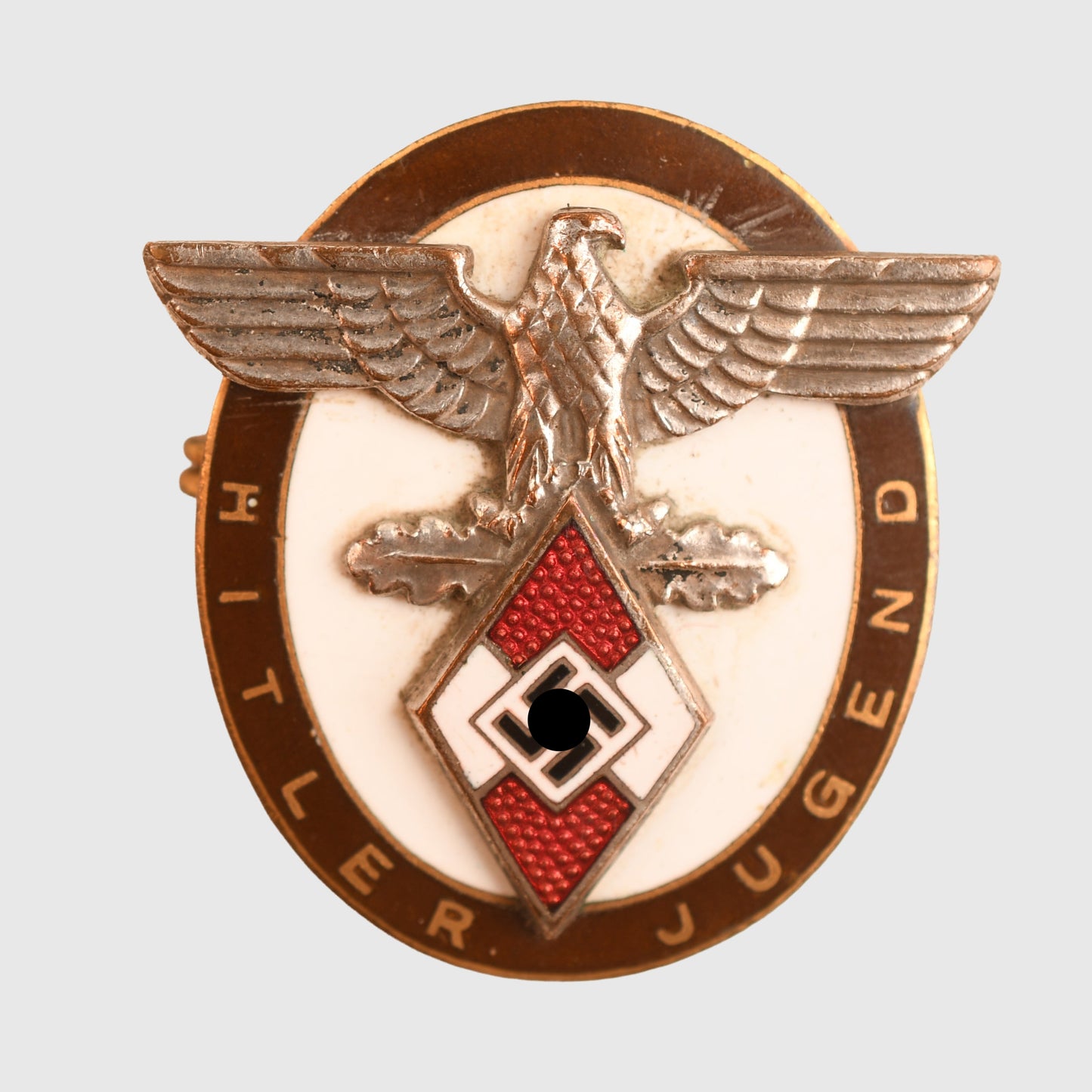 GERMAN WWII HITLER YOUTH HONOUR BADGE FOR DISTINGUISHED FOREIGNERS
